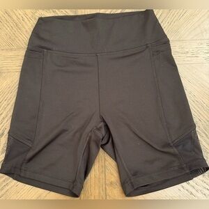 Pink Brand Black Biker Shorts